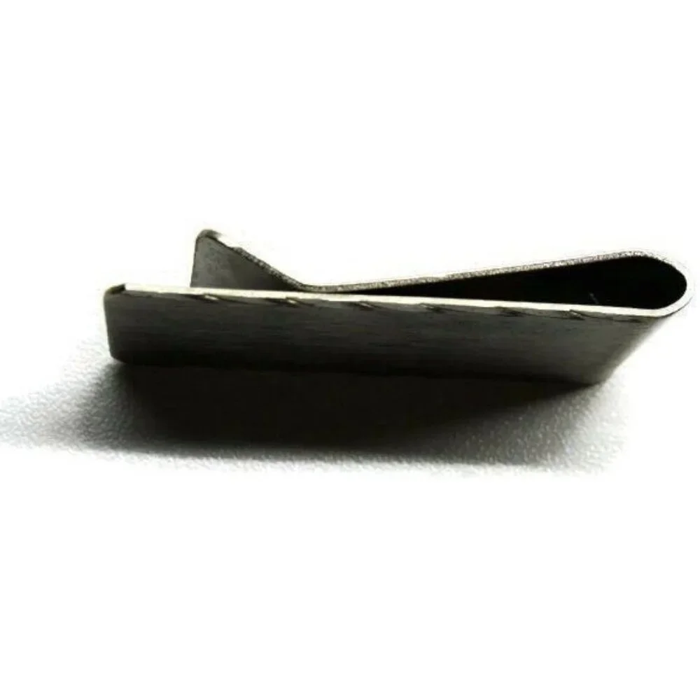 Act II Money Clip Etched Stainless Steel Credit Card Cash Silver Tone Engravable